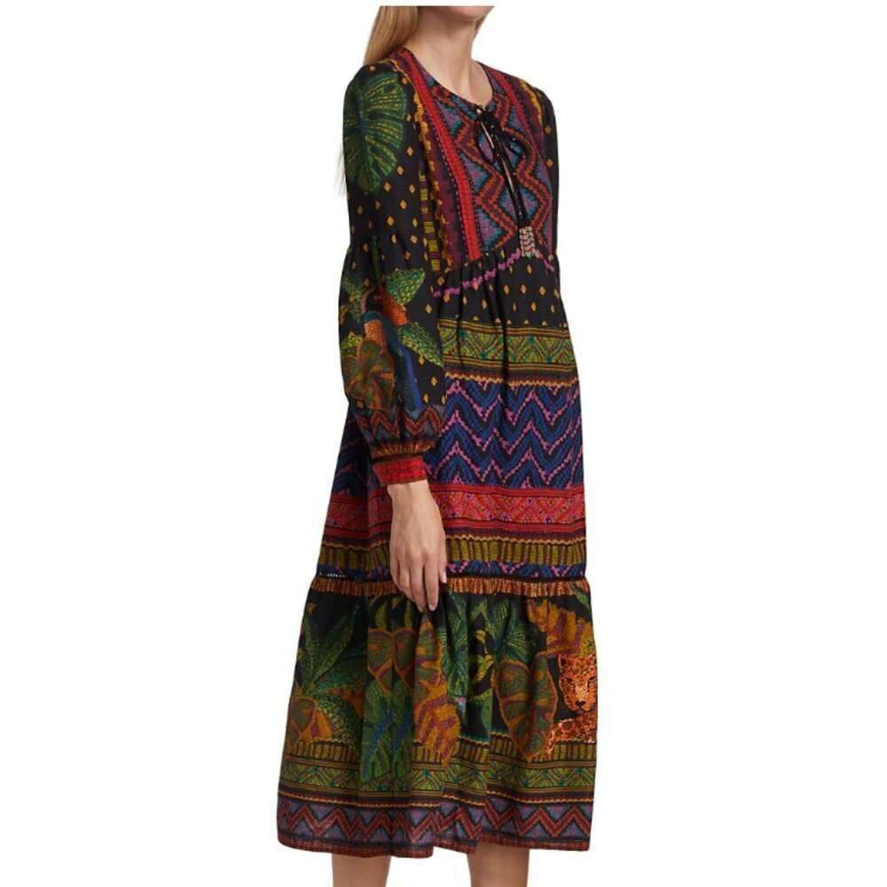 Farm Rio Women’s‎ Forest Tapestry Midi Dress - Picture 4 of 12